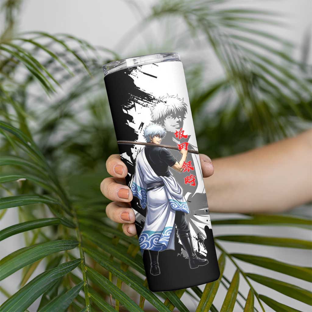 Gintoki Sakata Skinny Tumbler Classic Samurai Brushstroke Style