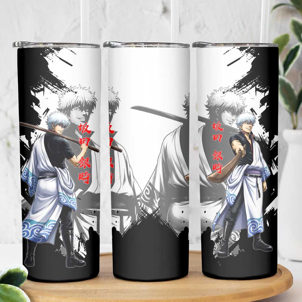 Gintoki Sakata Skinny Tumbler Classic Samurai Brushstroke Style