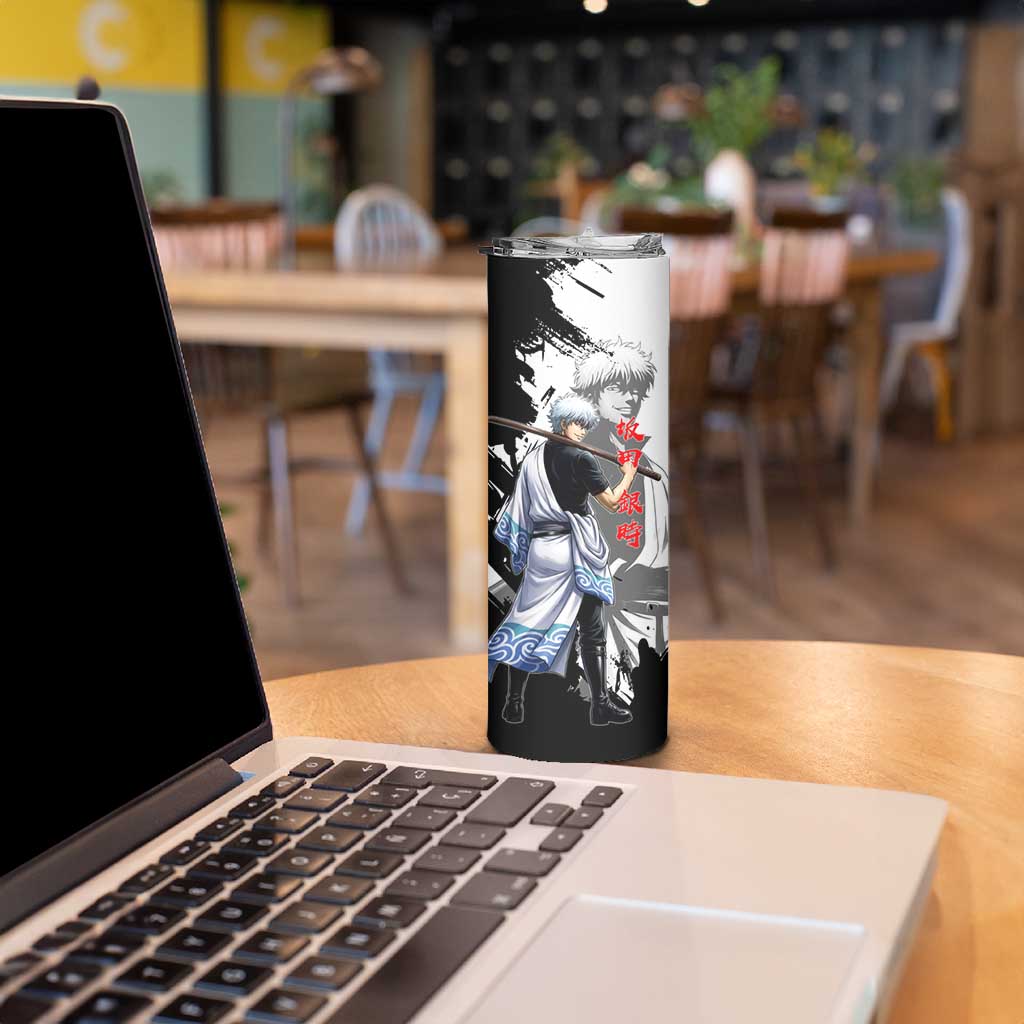 Gintoki Sakata Skinny Tumbler Classic Samurai Brushstroke Style