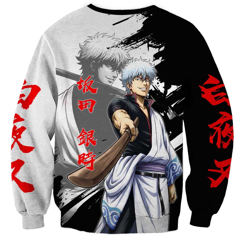 Gintoki Sakata Sweatshirt Classic Samurai Brushstroke Style