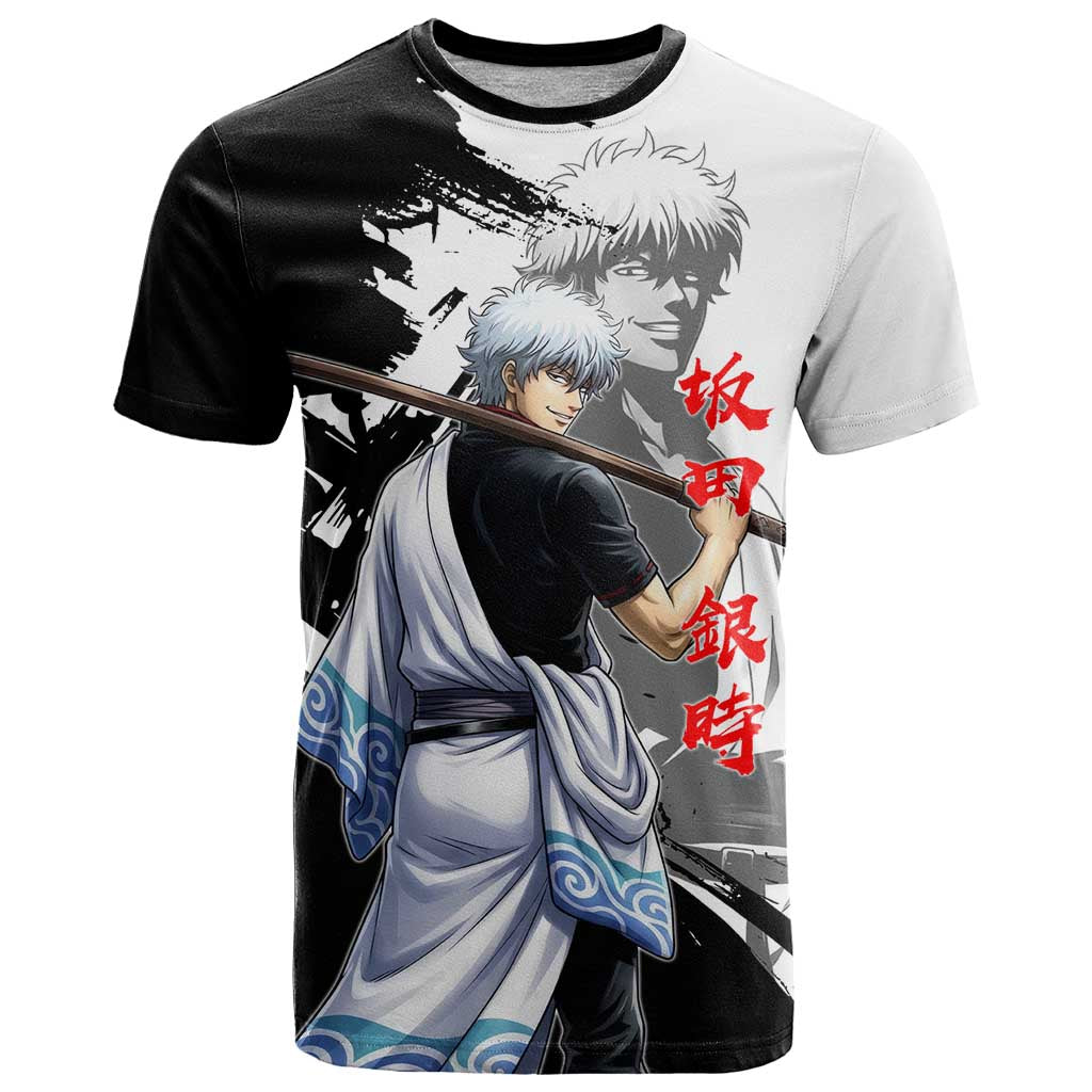 Gintoki Sakata T Shirt Classic Samurai Brushstroke Style