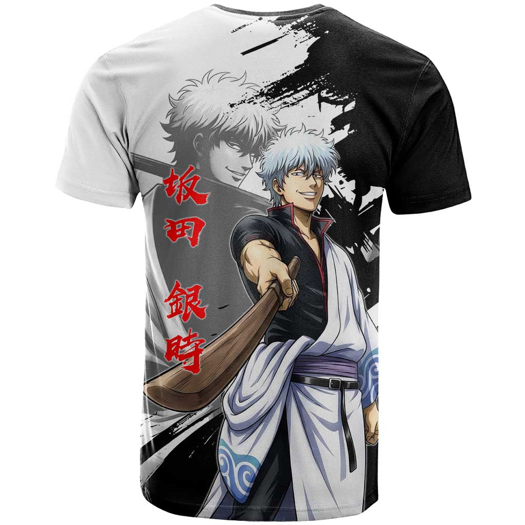 Gintoki Sakata T Shirt Classic Samurai Brushstroke Style