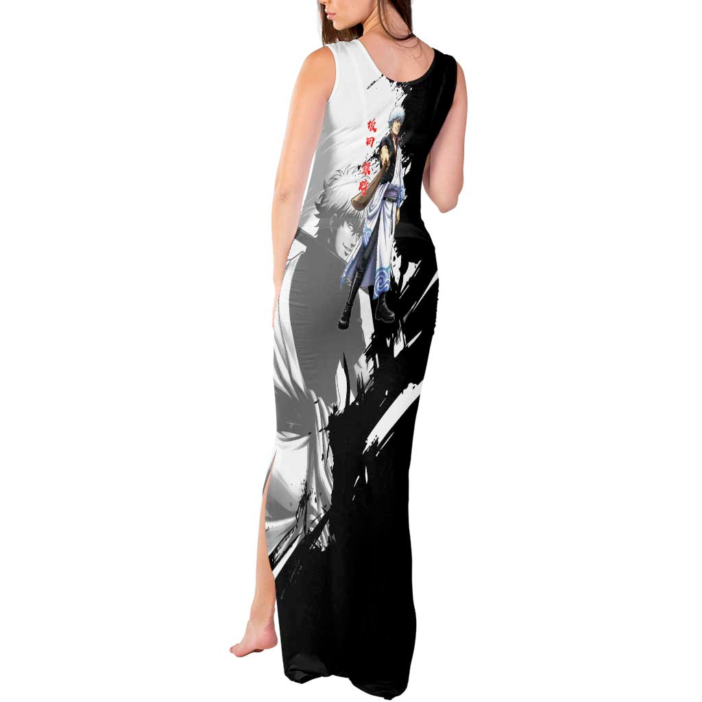 Gintoki Sakata Tank Maxi Dress Classic Samurai Brushstroke Style