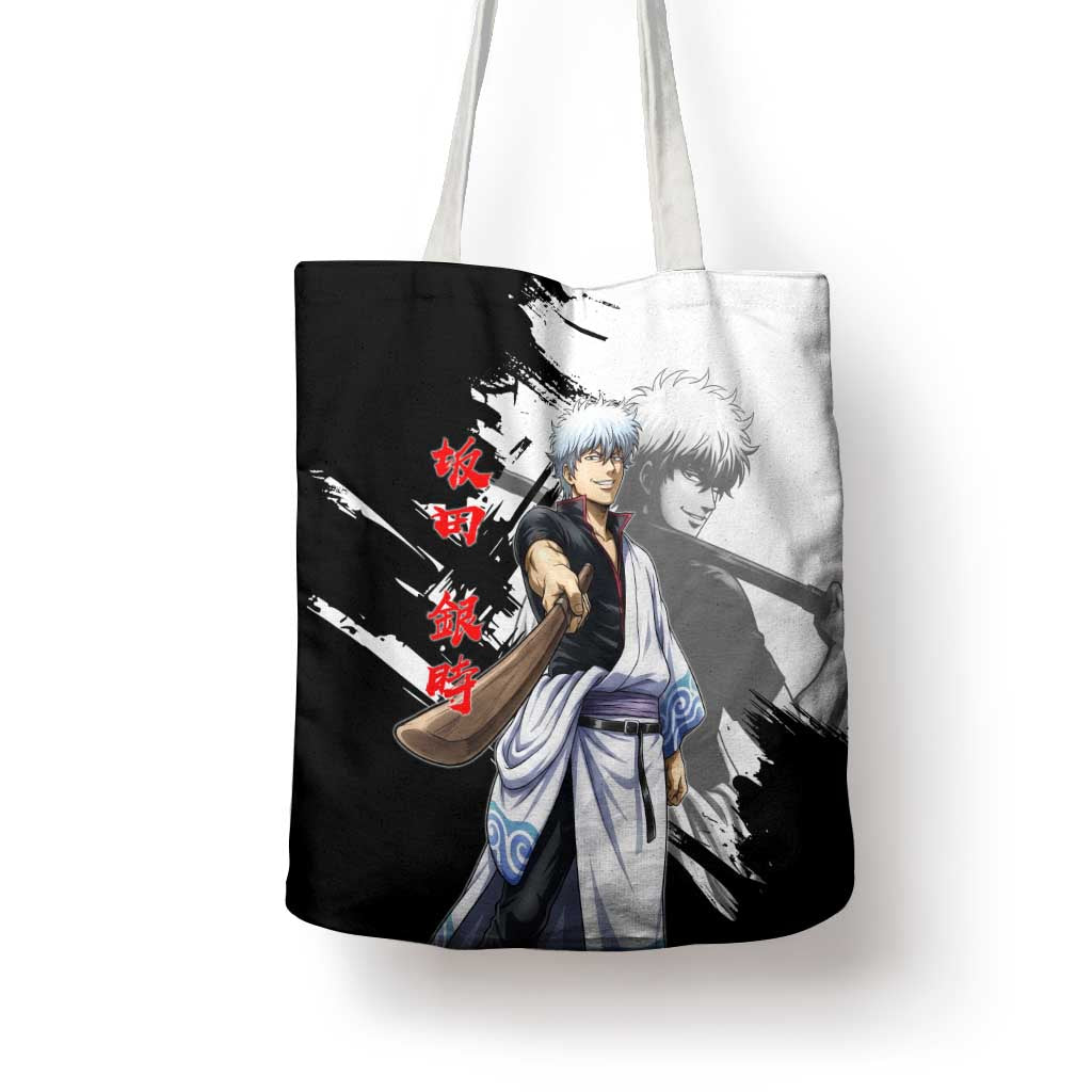 Gintoki Sakata Tote Bag Classic Samurai Brushstroke Style