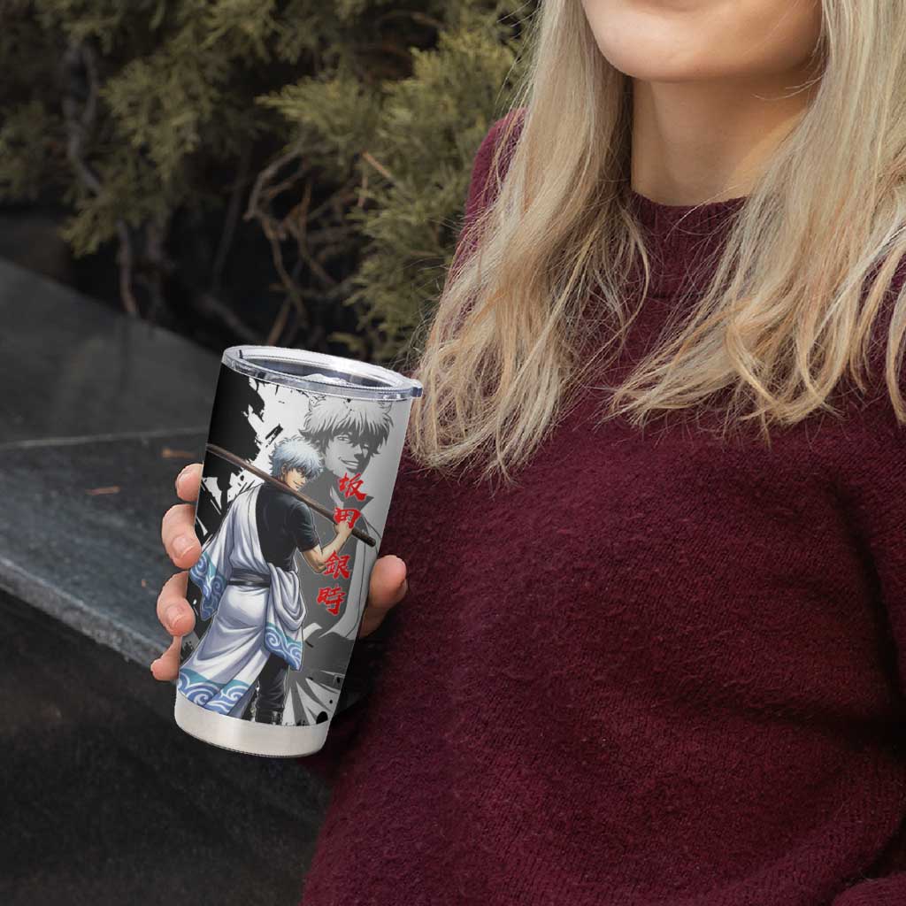 Gintoki Sakata Tumbler Cup Classic Samurai Brushstroke Style