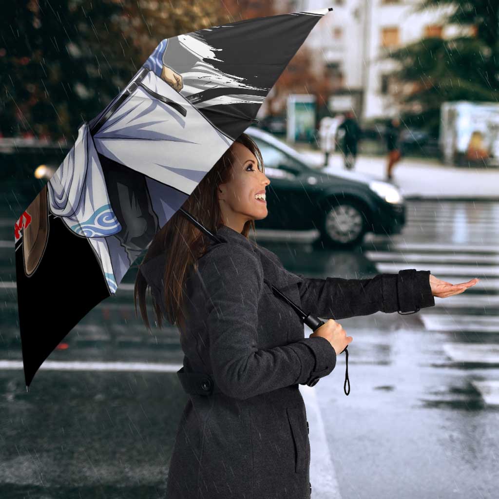 Gintoki Sakata Umbrella Classic Samurai Brushstroke Style