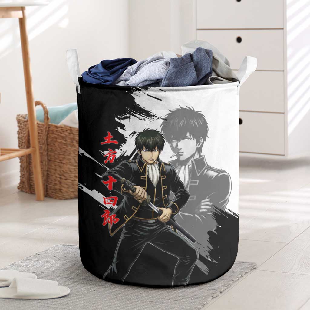 Toshiro Hijikata Laundry Basket Dark Shinsengumi Ink Style