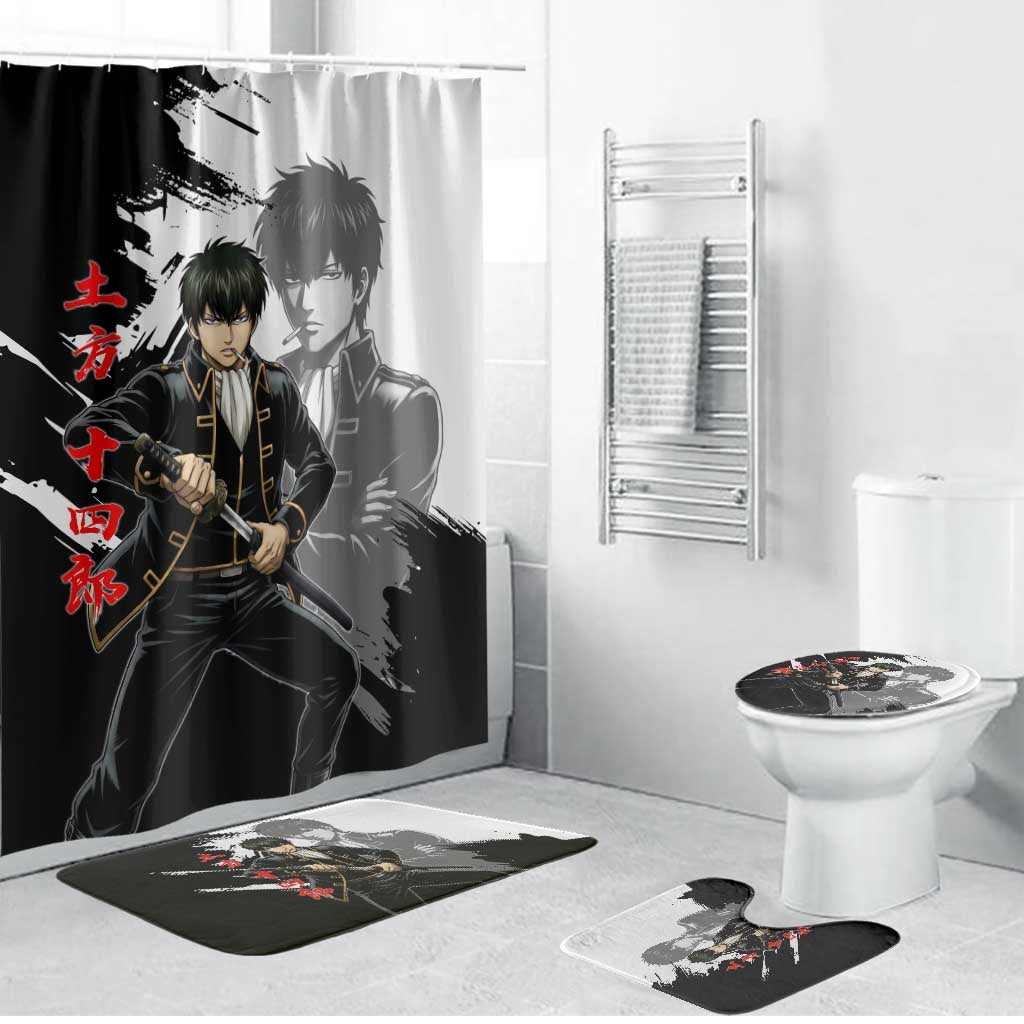Toshiro Hijikata Bathroom Set Dark Shinsengumi Ink Style