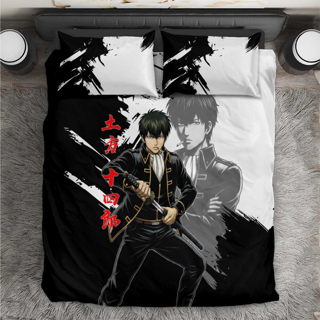 Toshiro Hijikata Bedding Set Dark Shinsengumi Ink Style