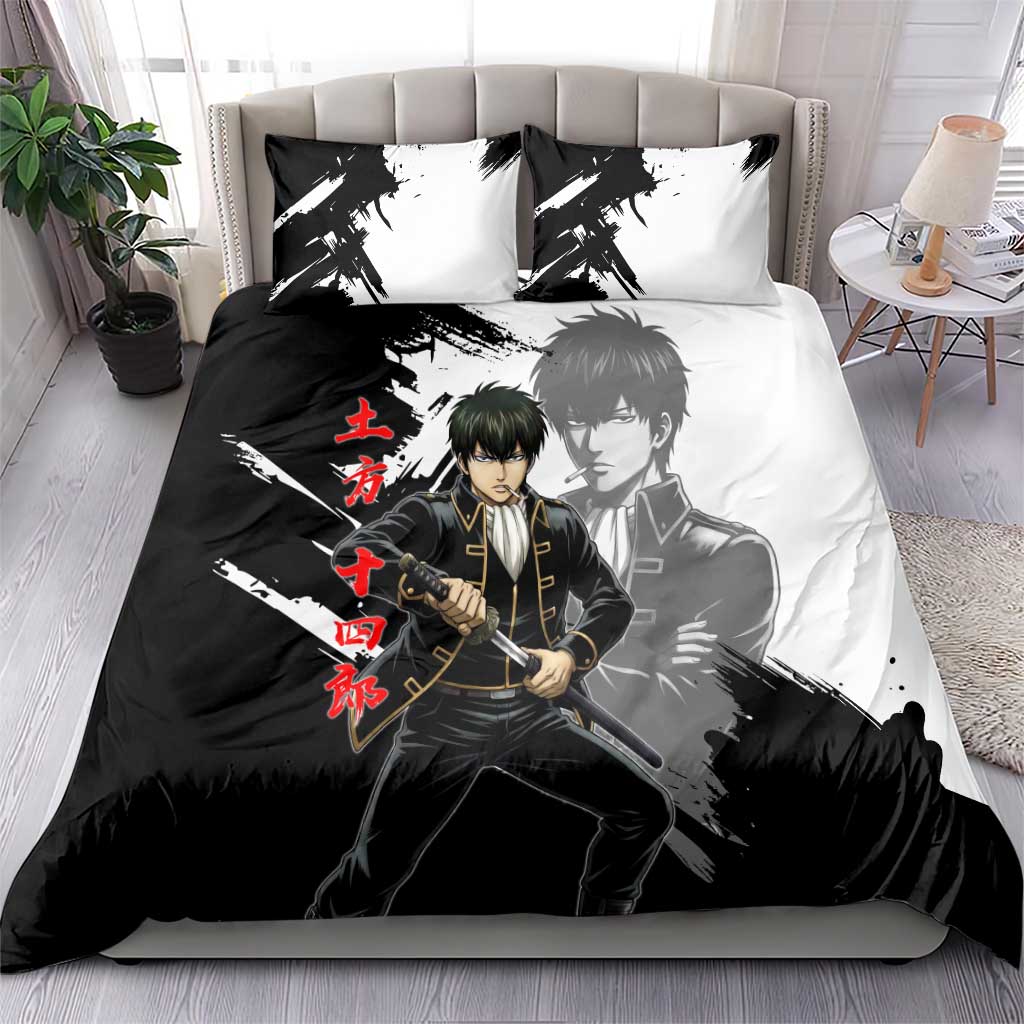 Toshiro Hijikata Bedding Set Dark Shinsengumi Ink Style