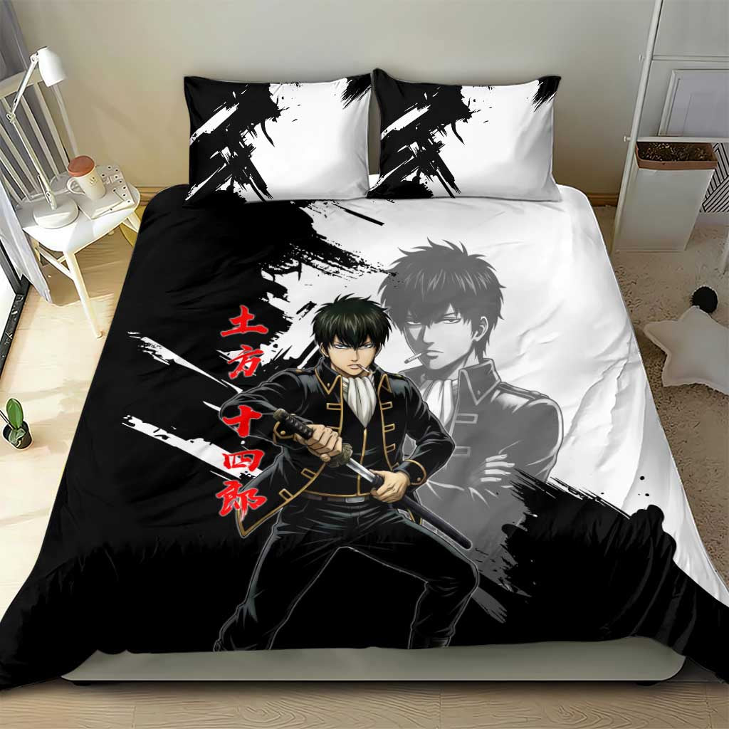 Toshiro Hijikata Bedding Set Dark Shinsengumi Ink Style