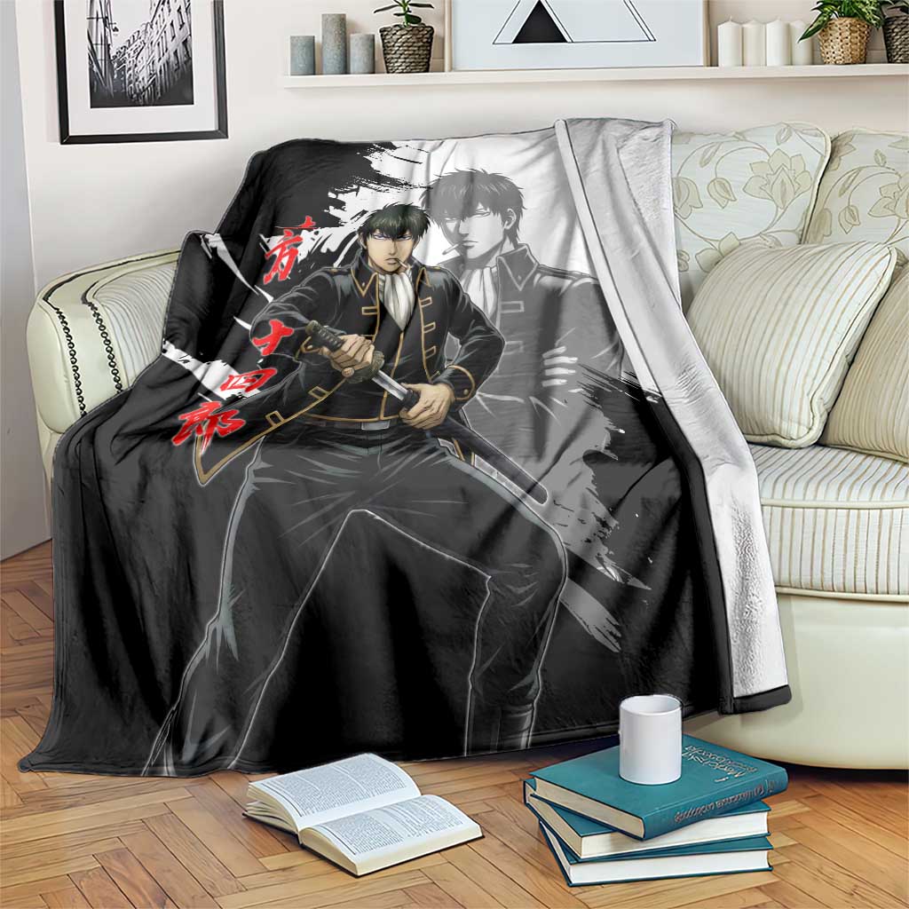 Toshiro Hijikata Blanket Dark Shinsengumi Ink Style