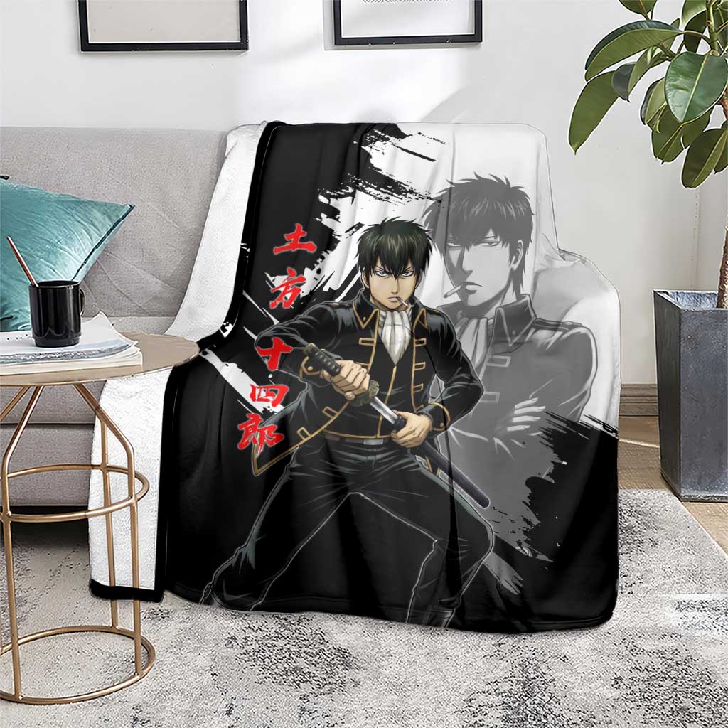 Toshiro Hijikata Blanket Dark Shinsengumi Ink Style