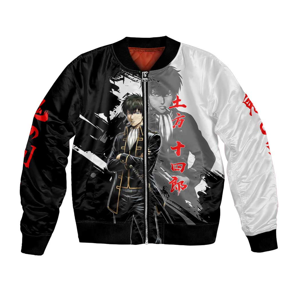 Toshiro Hijikata Bomber Jacket Dark Shinsengumi Ink Style