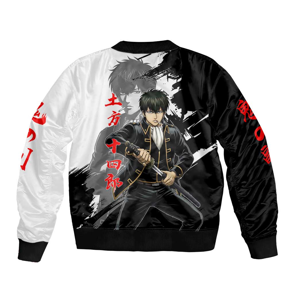 Toshiro Hijikata Bomber Jacket Dark Shinsengumi Ink Style