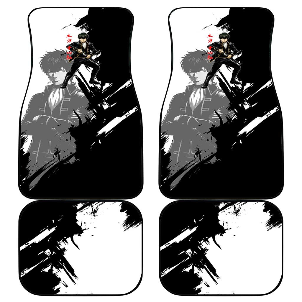 Toshiro Hijikata Car Mats Dark Shinsengumi Ink Style