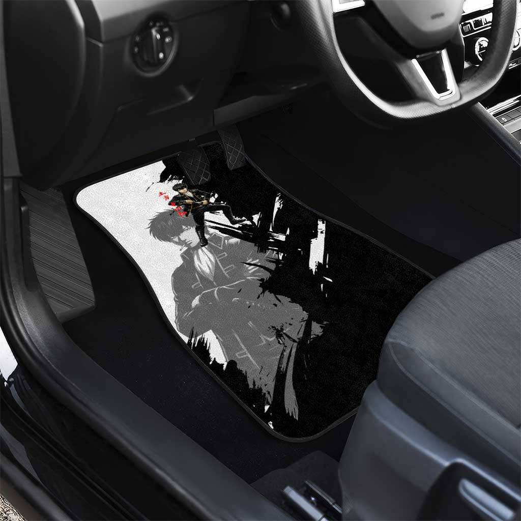 Toshiro Hijikata Car Mats Dark Shinsengumi Ink Style
