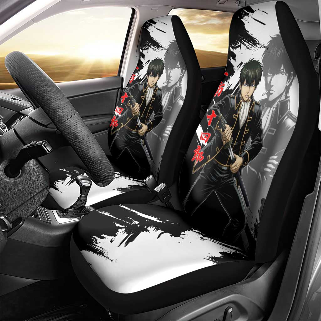 Toshiro Hijikata Car Seat Cover Dark Shinsengumi Ink Style