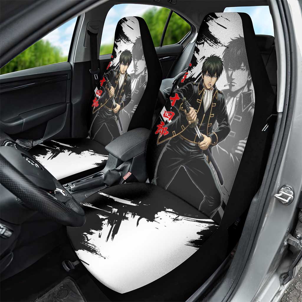 Toshiro Hijikata Car Seat Cover Dark Shinsengumi Ink Style