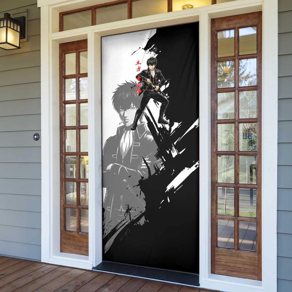 Toshiro Hijikata Door Cover Dark Shinsengumi Ink Style
