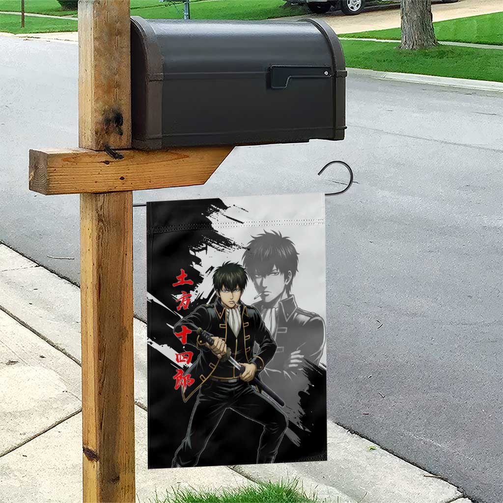 Toshiro Hijikata Garden Flag Dark Shinsengumi Ink Style