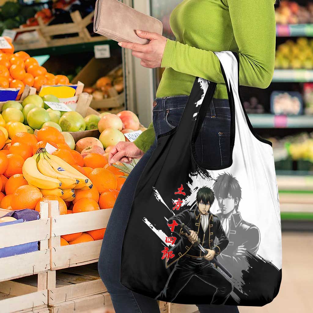 Toshiro Hijikata Grocery Bag Dark Shinsengumi Ink Style