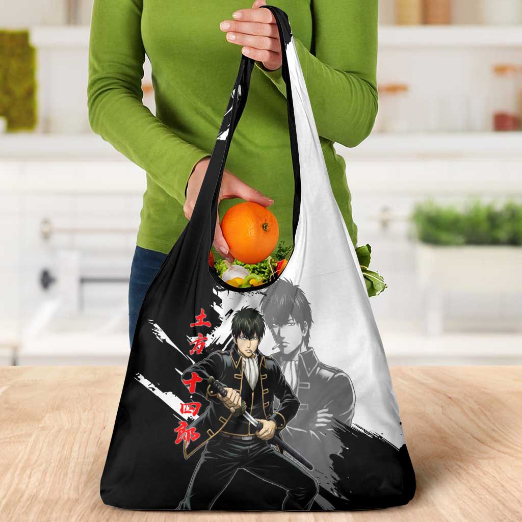 Toshiro Hijikata Grocery Bag Dark Shinsengumi Ink Style