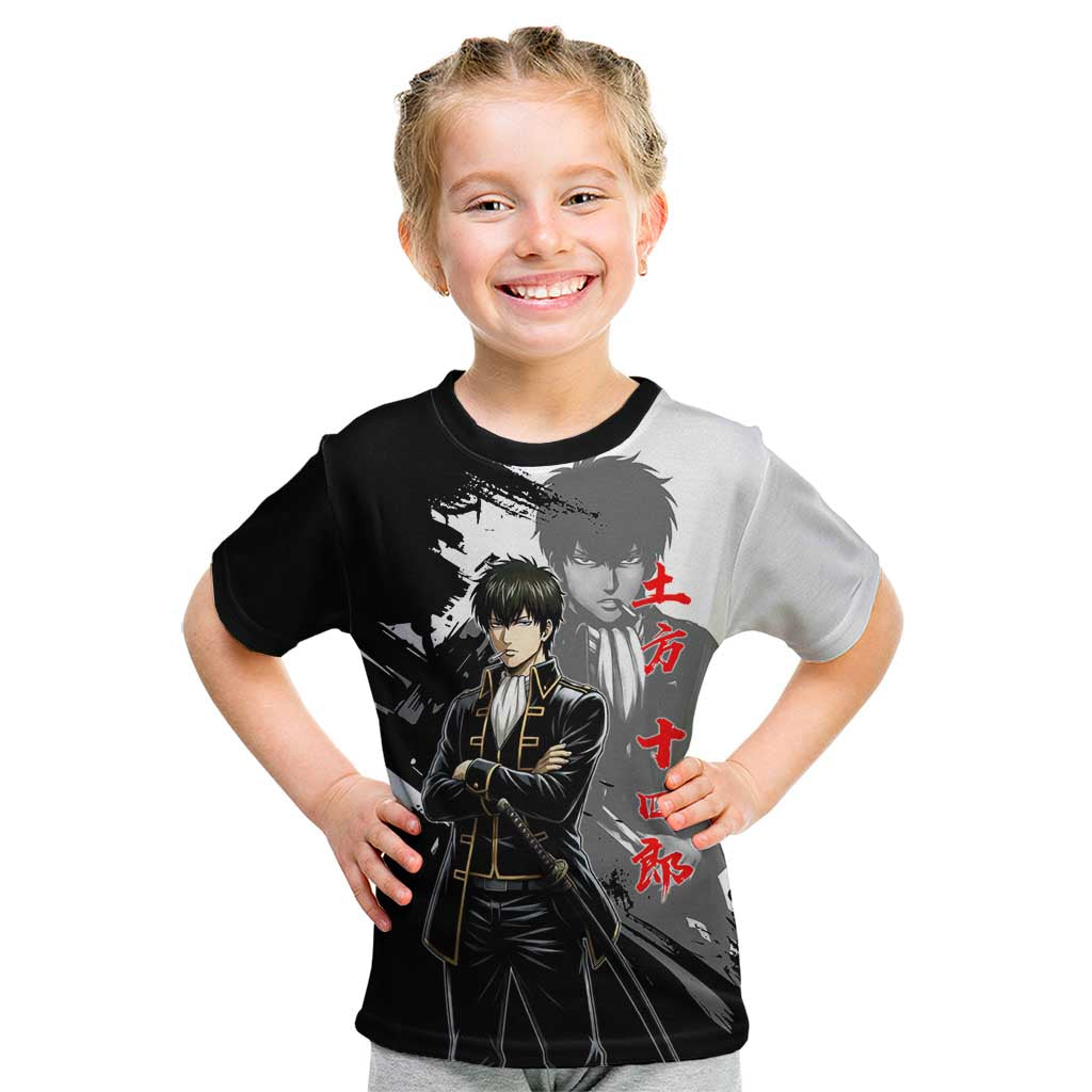 Toshiro Hijikata Kid T Shirt Dark Shinsengumi Ink Style