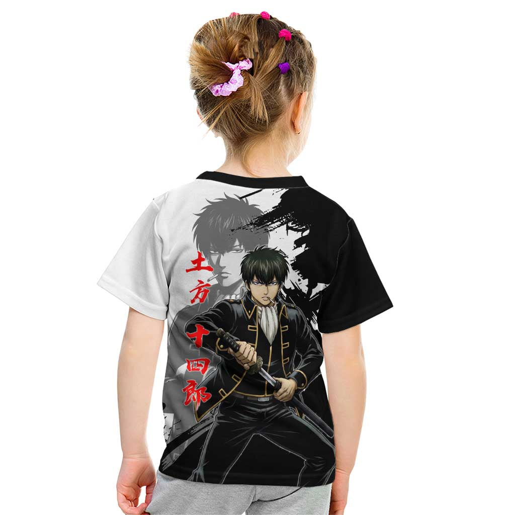 Toshiro Hijikata Kid T Shirt Dark Shinsengumi Ink Style