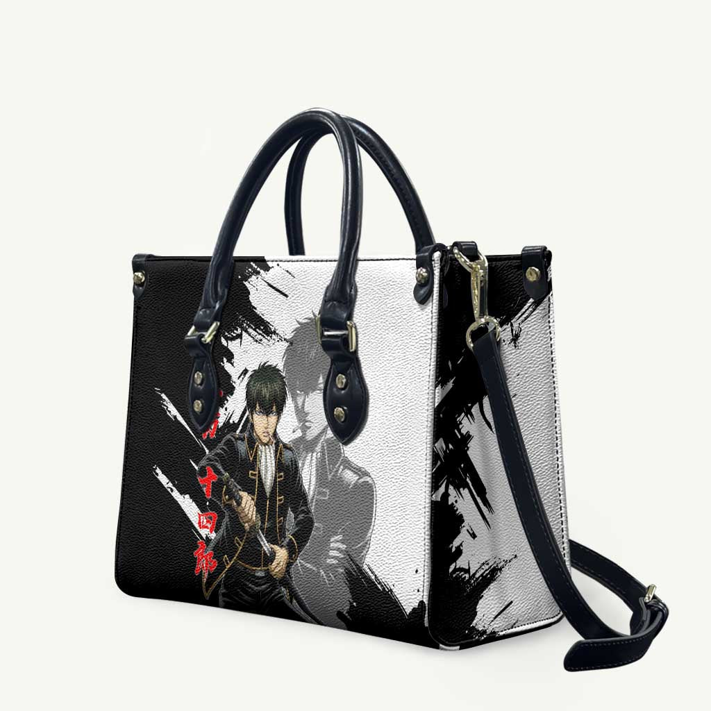 Toshiro Hijikata Leather Bag Dark Shinsengumi Ink Style