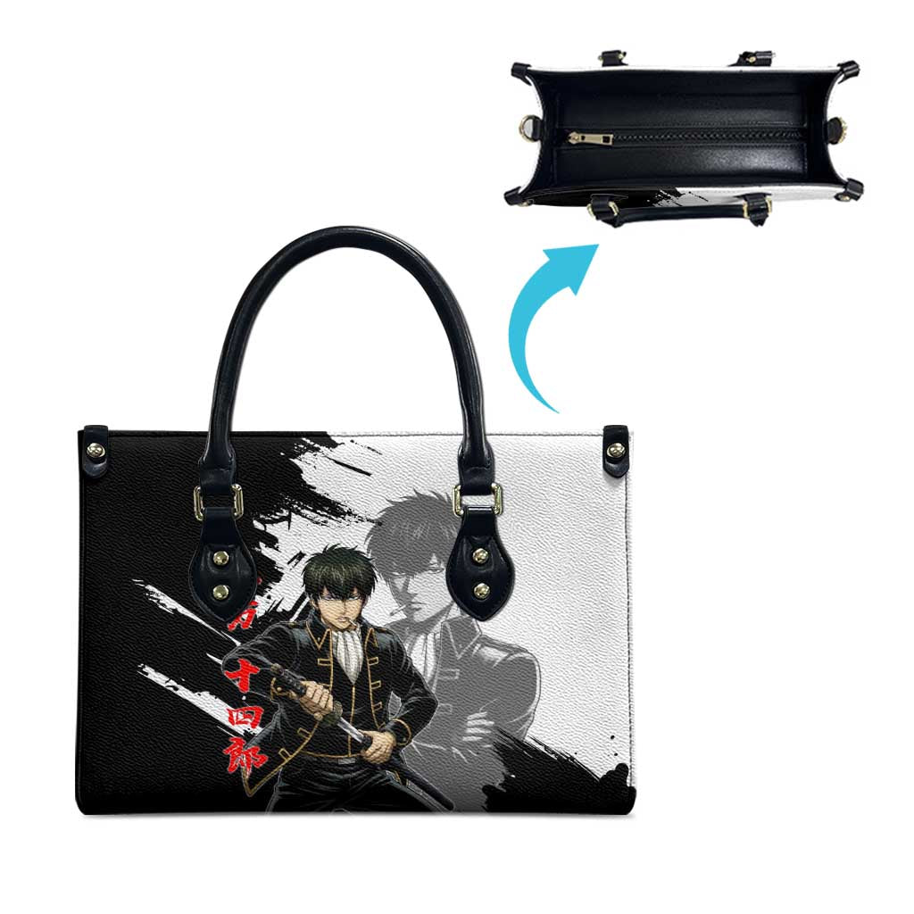 Toshiro Hijikata Leather Bag Dark Shinsengumi Ink Style