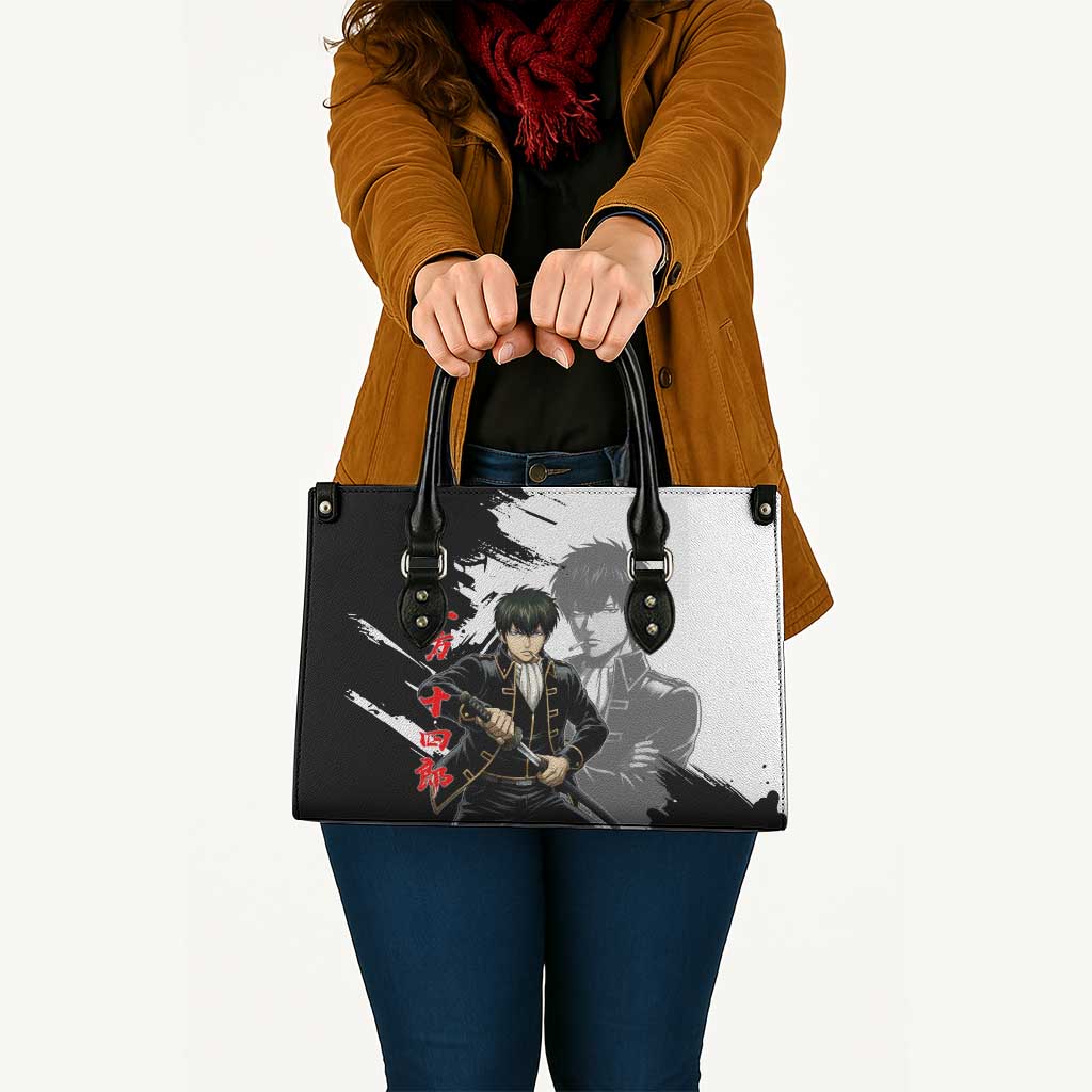 Toshiro Hijikata Leather Bag Dark Shinsengumi Ink Style