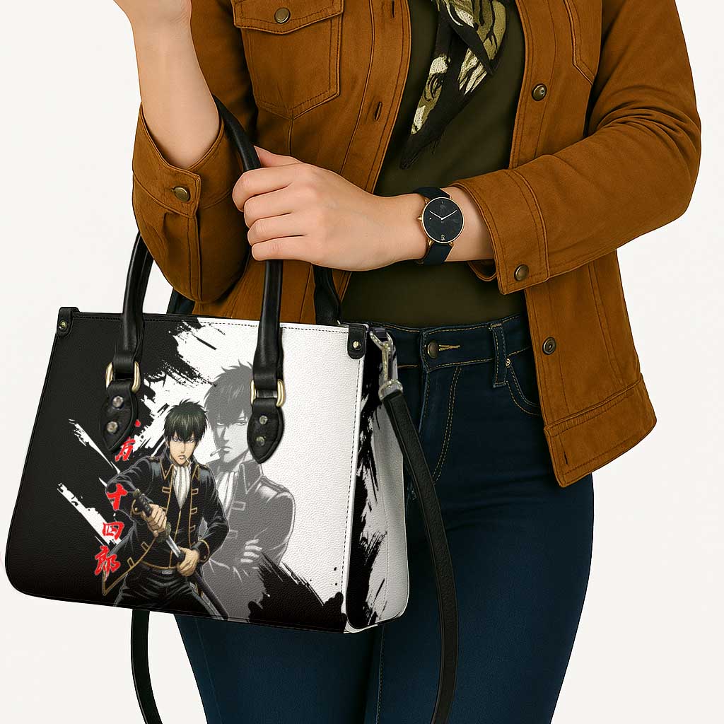 Toshiro Hijikata Leather Bag Dark Shinsengumi Ink Style