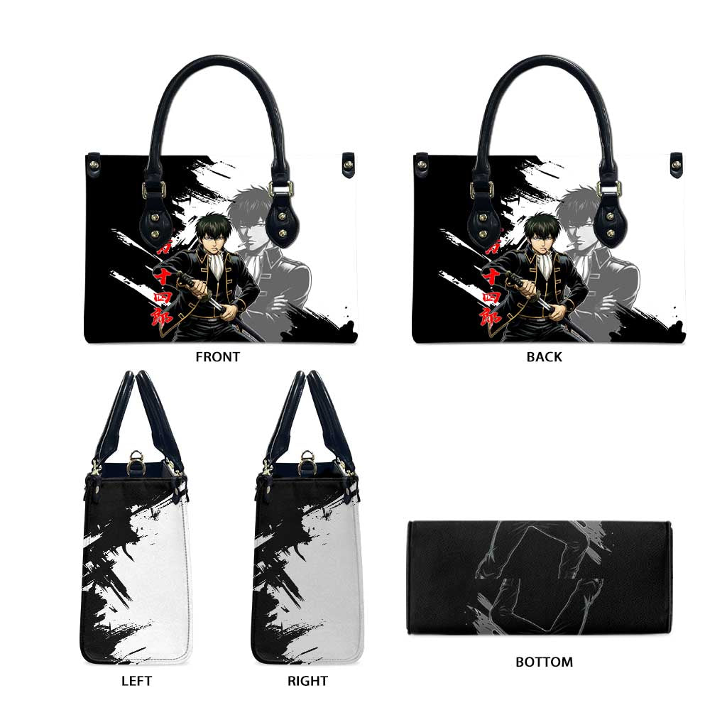 Toshiro Hijikata Leather Bag Dark Shinsengumi Ink Style