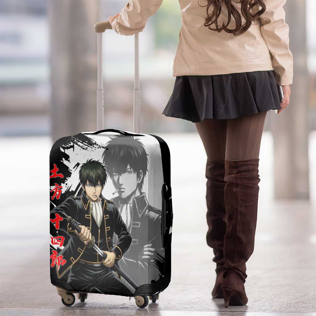 Toshiro Hijikata Luggage Cover Dark Shinsengumi Ink Style