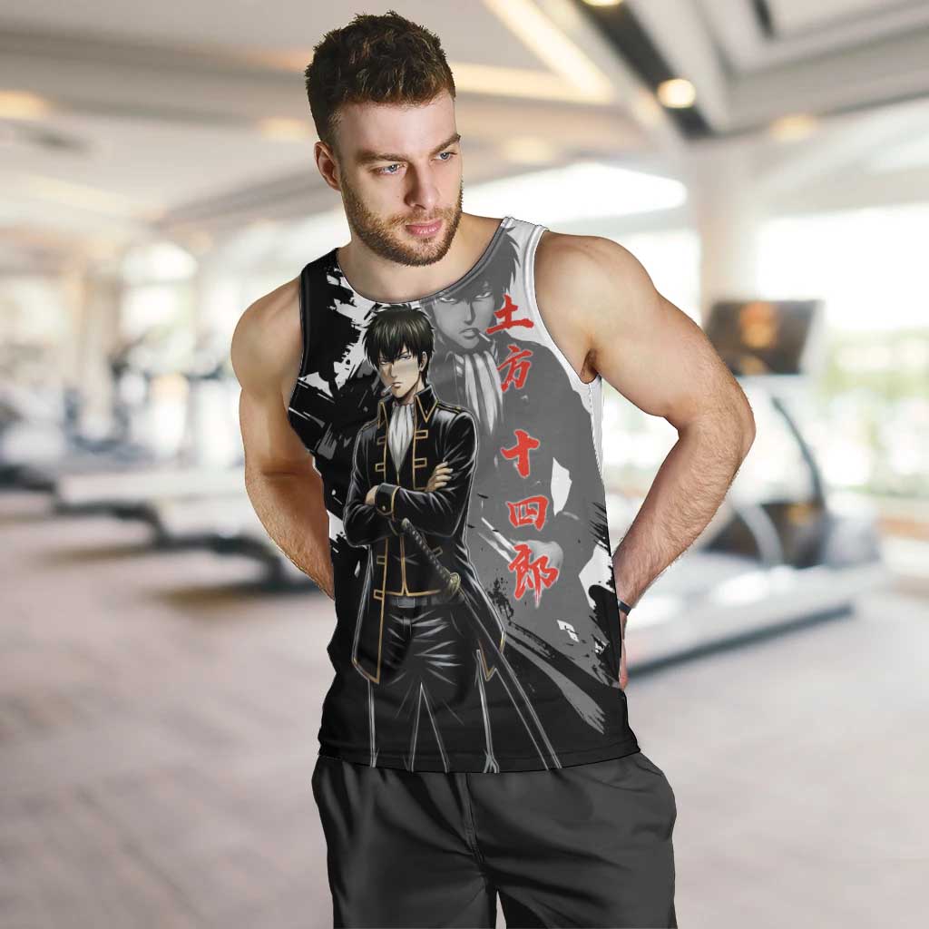 Toshiro Hijikata Men Tank Top Dark Shinsengumi Ink Style