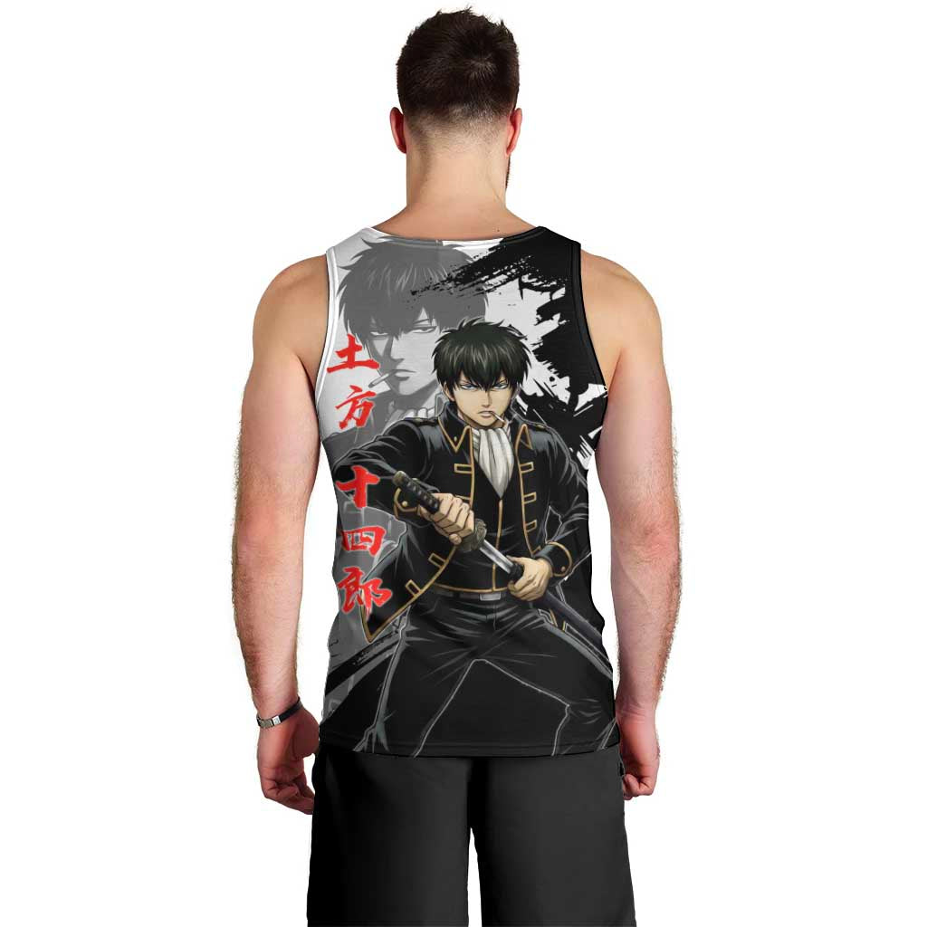 Toshiro Hijikata Men Tank Top Dark Shinsengumi Ink Style