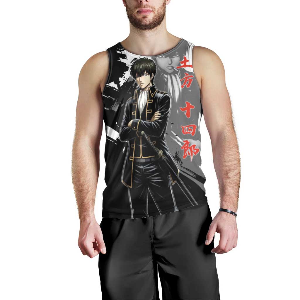 Toshiro Hijikata Men Tank Top Dark Shinsengumi Ink Style