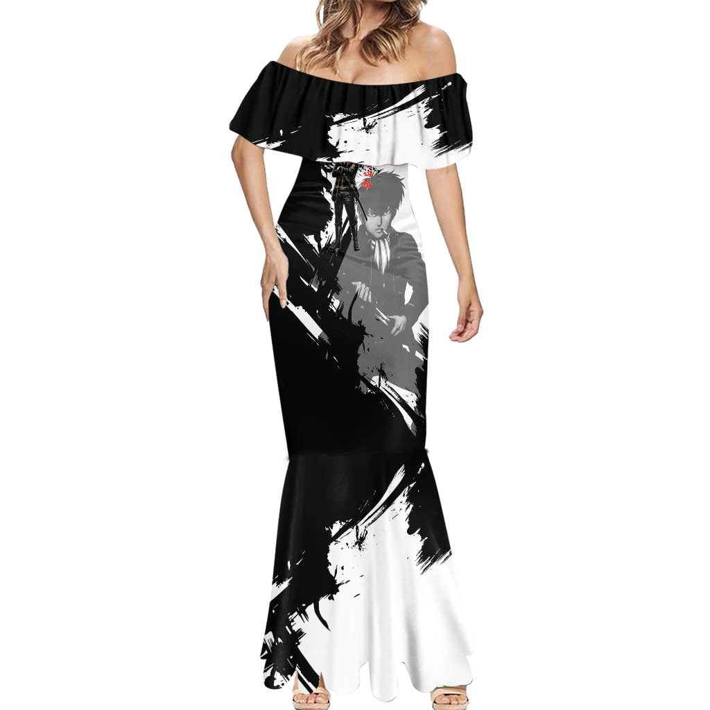 Toshiro Hijikata Mermaid Dress Dark Shinsengumi Ink Style