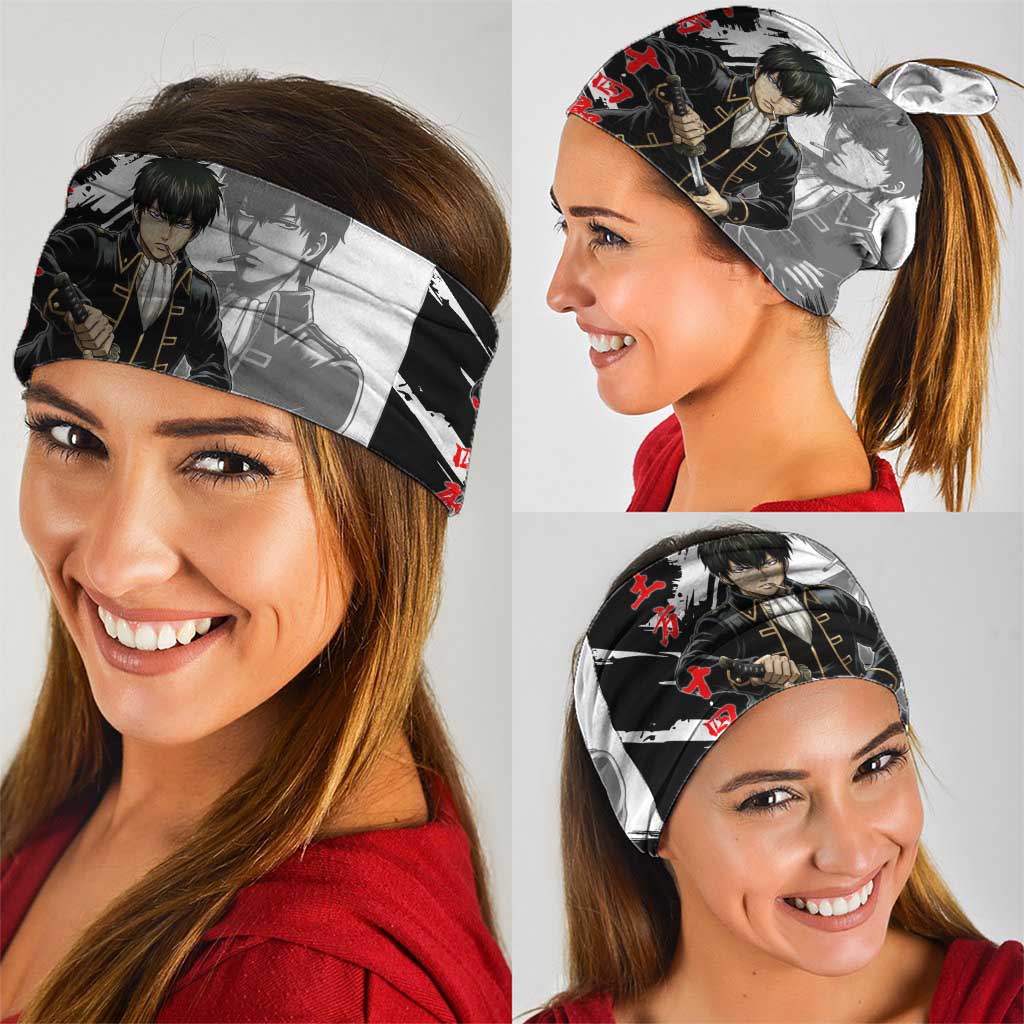 Toshiro Hijikata Neck Gaiter Dark Shinsengumi Ink Style