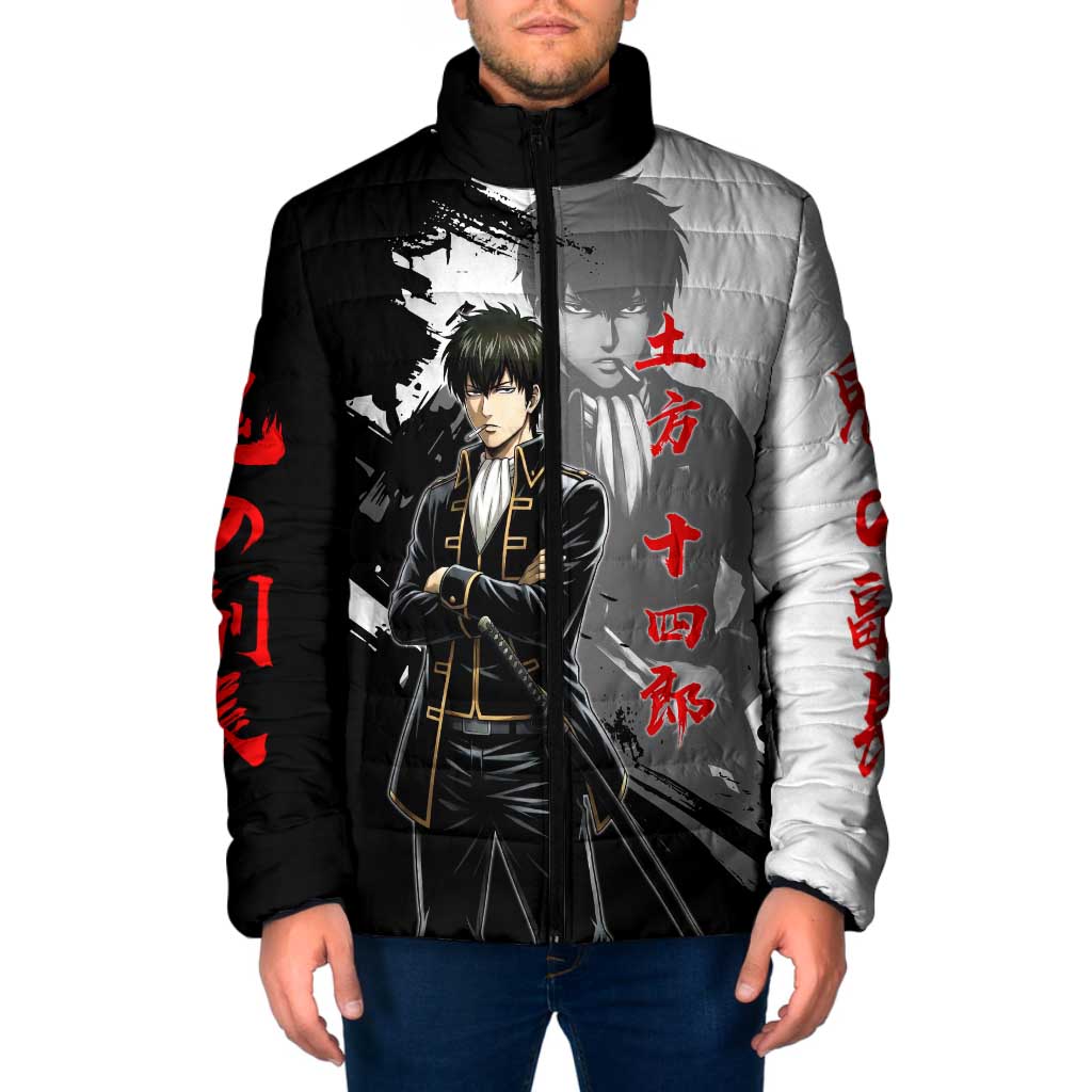 Toshiro Hijikata Padded Jacket Dark Shinsengumi Ink Style