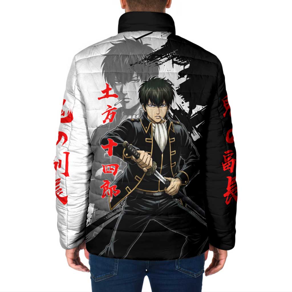 Toshiro Hijikata Padded Jacket Dark Shinsengumi Ink Style