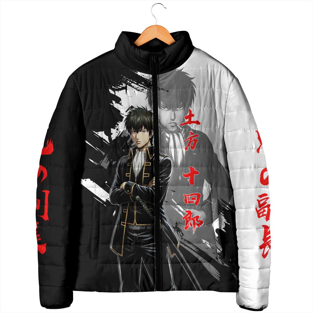 Toshiro Hijikata Padded Jacket Dark Shinsengumi Ink Style