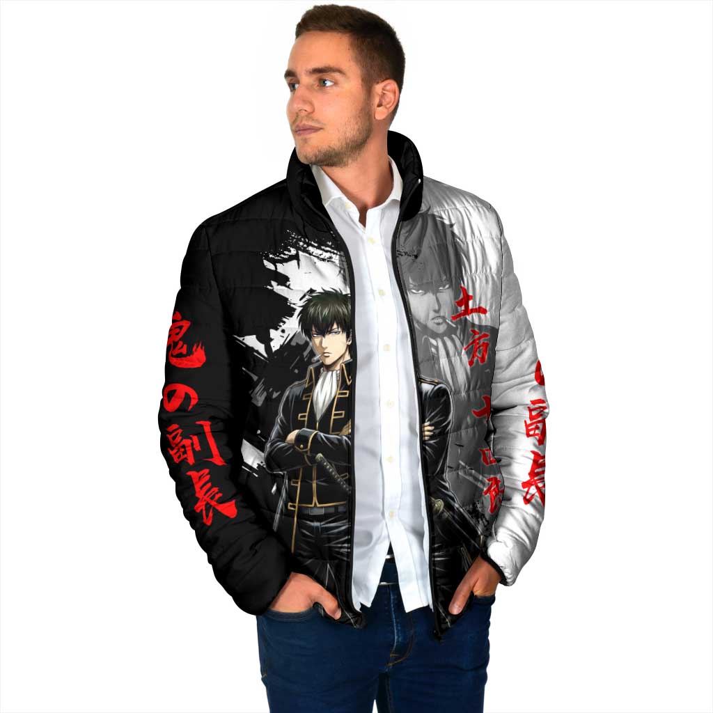 Toshiro Hijikata Padded Jacket Dark Shinsengumi Ink Style
