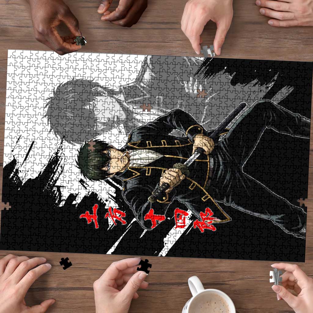 Toshiro Hijikata Puzzle Dark Shinsengumi Ink Style