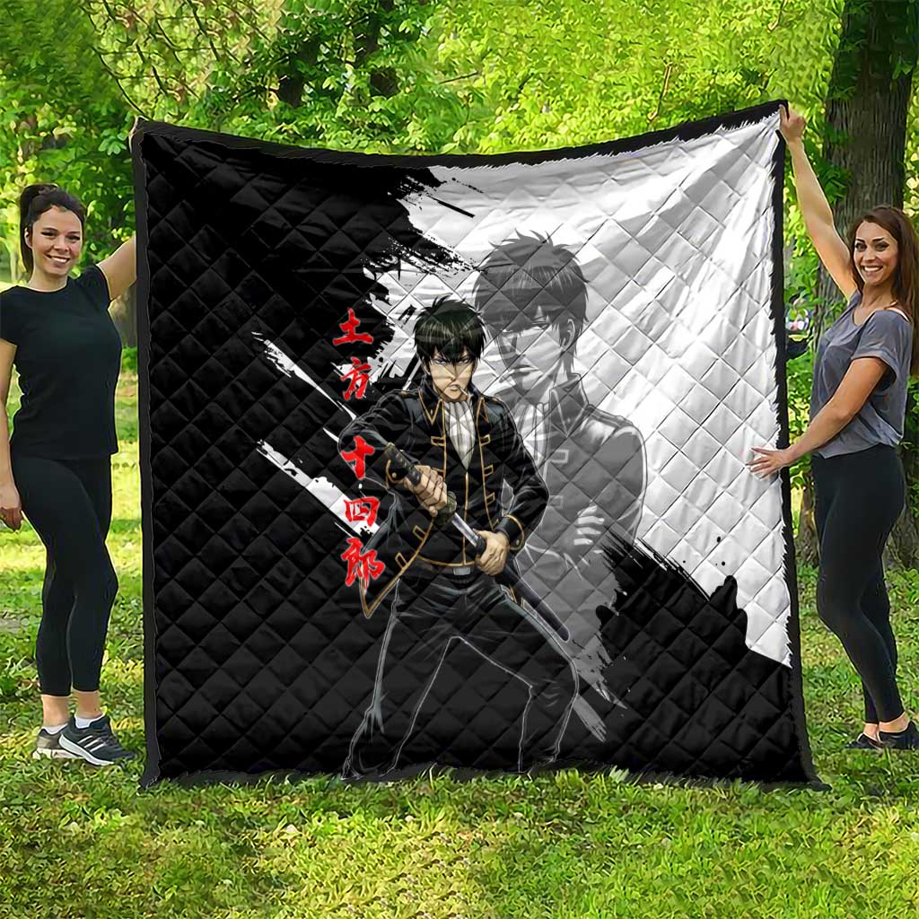 Toshiro Hijikata Quilt Dark Shinsengumi Ink Style