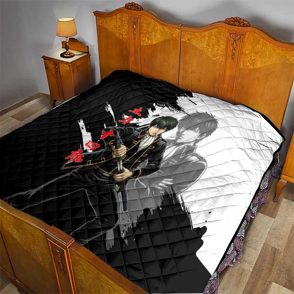 Toshiro Hijikata Quilt Dark Shinsengumi Ink Style