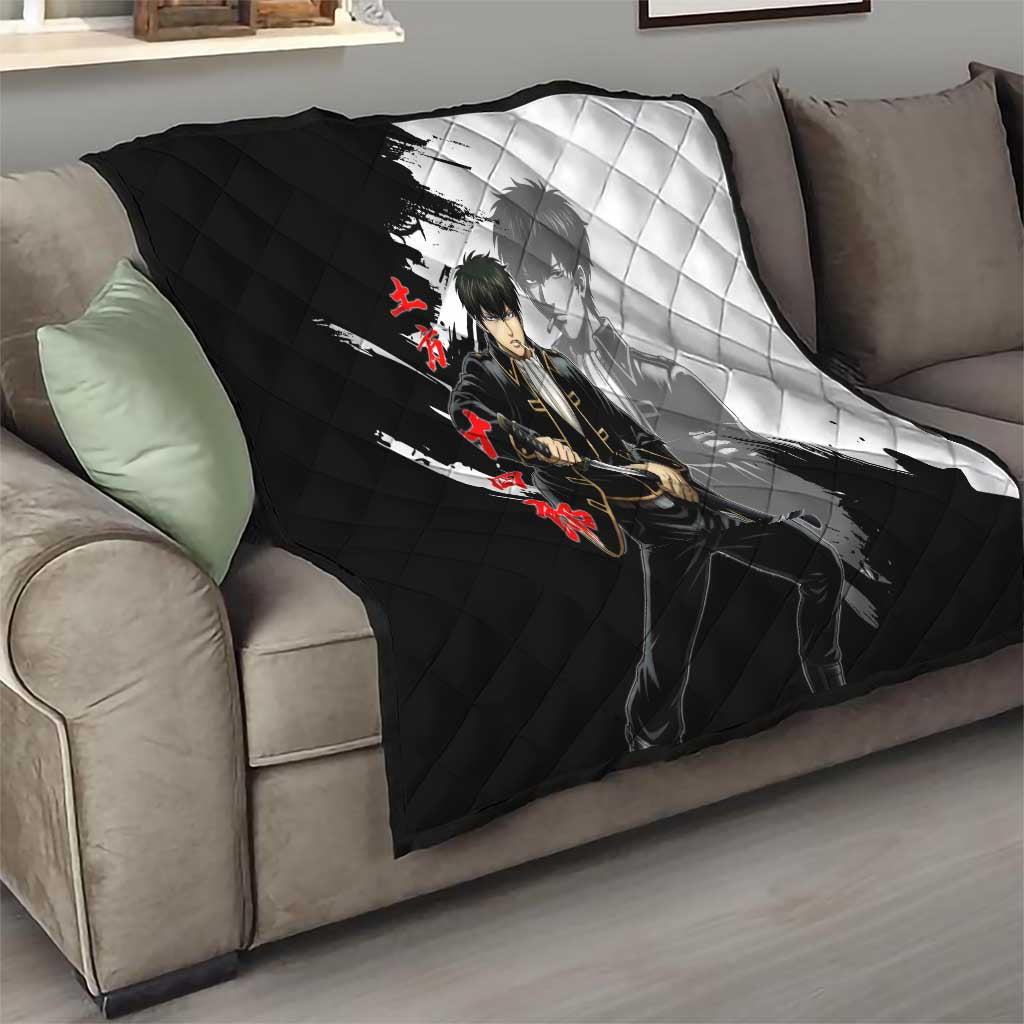 Toshiro Hijikata Quilt Dark Shinsengumi Ink Style