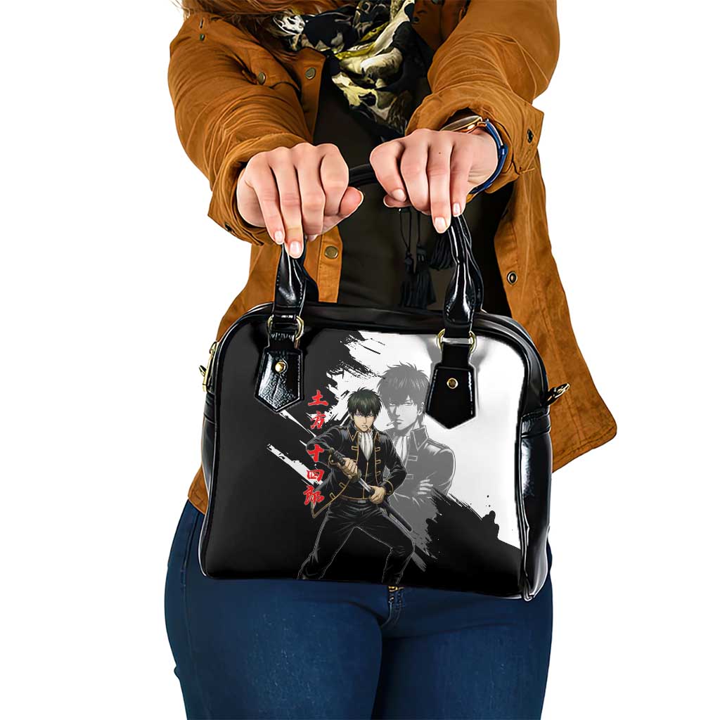 Toshiro Hijikata Shoulder Handbag Dark Shinsengumi Ink Style
