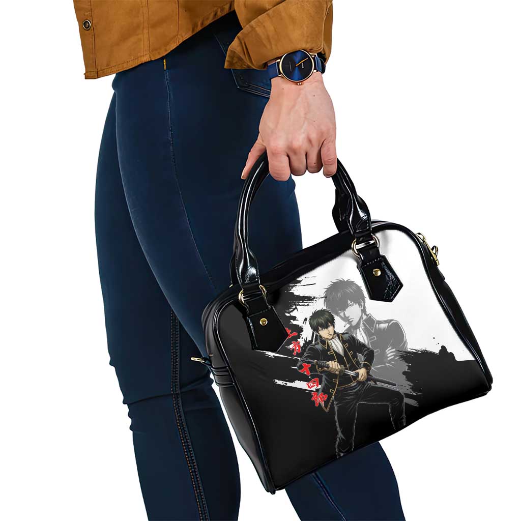 Toshiro Hijikata Shoulder Handbag Dark Shinsengumi Ink Style